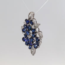 Load image into Gallery viewer, 18K White Gold Diamond Sapphire Pendant S5.61CT D0.45CT
