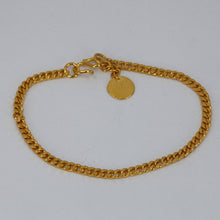 Load image into Gallery viewer, 24K Solid Yellow Gold Cuban Link Bracelet 9.7 Grams
