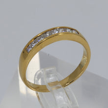 將圖片載入圖庫檢視器 14K Solid Yellow Gold Princess Cut Diamond Ring Band D0.45 CT
