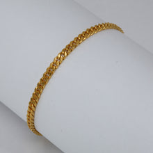 Load image into Gallery viewer, 24K Solid Yellow Gold Cuban Link Bracelet 9.7 Grams
