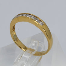 將圖片載入圖庫檢視器 14K Solid Yellow Gold Princess Cut Diamond Ring Band D0.45 CT
