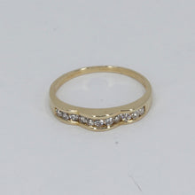 將圖片載入圖庫檢視器 14K Yellow Gold Women Diamond Design Ring D.0.18 CT
