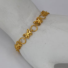 Load image into Gallery viewer, 24K Solid Yellow Gold Butterfly Adjustable Bracelet 9.1 Grams
