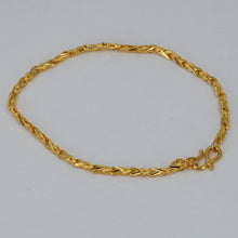 Load image into Gallery viewer, 24K Solid Yellow Gold Design Link Adjustable Bracelet 4.1 Grams
