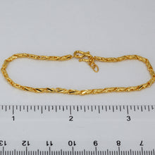 Load image into Gallery viewer, 24K Solid Yellow Gold Design Link Adjustable Bracelet 4.1 Grams
