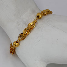 Load image into Gallery viewer, 24K Solid Yellow Gold Design Adjustable Bracelet 10.5 Grams
