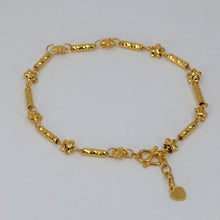 Load image into Gallery viewer, 24K Solid Yellow Gold Tube Design Adjustable Bracelet 6.3 Grams
