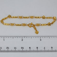 Load image into Gallery viewer, 24K Solid Yellow Gold Tube Design Adjustable Bracelet 6.3 Grams
