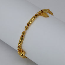 Load image into Gallery viewer, 24K Solid Yellow Gold Baby Charm Adjustable Bracelet 5.2 Grams
