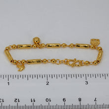 Load image into Gallery viewer, 24K Solid Yellow Gold Baby Charm Adjustable Bracelet 5.2 Grams
