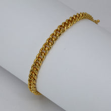 Load image into Gallery viewer, 24K Solid Yellow Gold Cuban Link Bracelet 22.2 Grams
