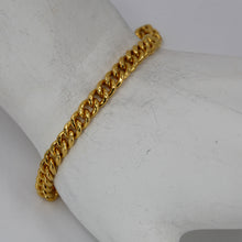 Load image into Gallery viewer, 24K Solid Yellow Gold Cuban Link Bracelet 22.2 Grams
