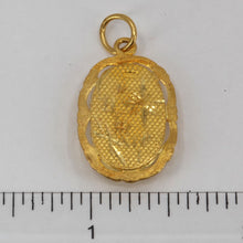 Load image into Gallery viewer, 24K Solid Yellow Gold Zodiac Dragon Oval Pendant 5.3 Grams
