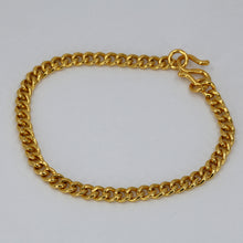 Load image into Gallery viewer, 24K Solid Yellow Gold Cuban Link Bracelet 22.2 Grams
