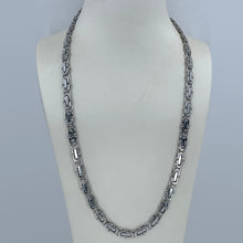 Load image into Gallery viewer, 14K Solid White Gold Design Link Chain 24&quot; 65.2 Grams
