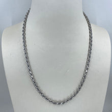 Load image into Gallery viewer, 14K Solid White Gold Rope Chain 18&quot; 29 Grams
