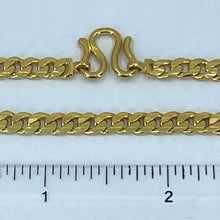 將圖片載入圖庫檢視器 24K Solid Yellow Gold Flat Cuban Link Chain 59.6 Grams 24&quot; 9999
