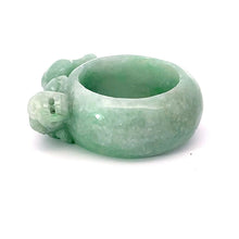 將圖片載入圖庫檢視器 Jade Pi Xiu Pi Yao 貔貅 Eternity Ring Band 13.6 Grams

