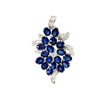 Load image into Gallery viewer, 18K White Gold Diamond Sapphire Pendant S5.61CT D0.45CT
