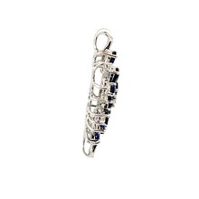 Load image into Gallery viewer, 18K White Gold Diamond Sapphire Pendant S5.61CT D0.45CT
