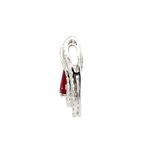 將圖片載入圖庫檢視器 18K White Gold Diamond Ruby Pendant R1.43CT D0.63CT
