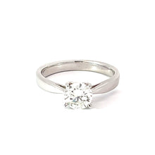 Load image into Gallery viewer, 18K Solid White Gold Solitaire Diamond Ring D0.90CT GIA VVS2 H
