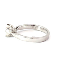 將圖片載入圖庫檢視器 18K Solid White Gold Solitaire Diamond Ring D0.90CT GIA VVS2 H
