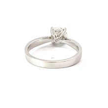 將圖片載入圖庫檢視器 18K Solid White Gold Solitaire Diamond Ring D0.90CT GIA VVS2 H
