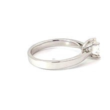 將圖片載入圖庫檢視器 18K Solid White Gold Solitaire Diamond Ring D0.90CT GIA VVS2 H
