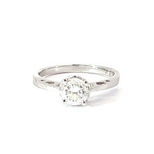 Load image into Gallery viewer, 18K Solid White Gold Solitaire Diamond Ring D0.92CT GIA I1 G
