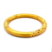 Load image into Gallery viewer, 24K Solid Yellow Gold Slide-In Butterfly Design Bangle 43.1 Grams
