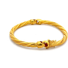 Load image into Gallery viewer, 24K Solid Yellow Gold Design Bangle 33 Grams

