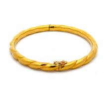 Load image into Gallery viewer, 24K Solid Yellow Gold Design Bangle 22.9 Grams
