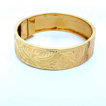 Load image into Gallery viewer, 24K Solid Yellow Gold Wedding Dragon Phoenix Double Happiness Bangle 28.1 Grams
