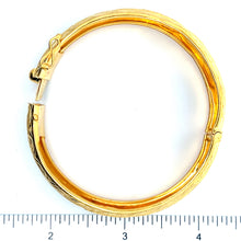 Load image into Gallery viewer, 24K Solid Yellow Gold Wedding Dragon Phoenix Double Happiness Bangle 34.4 Grams

