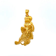 Load image into Gallery viewer, 24K Solid Yellow Gold 3D Pi Xiu Pi Yao 貔貅 Hollow Pendant 4.9 Grams

