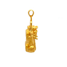 Load image into Gallery viewer, 24K Solid Yellow Gold 3D Pi Xiu Pi Yao 貔貅 Hollow Pendant 3.6 Grams
