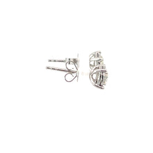Load image into Gallery viewer, 18K Solid White Gold Diamond Stud Earrings D0.48 CT
