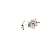 將圖片載入圖庫檢視器 18K Solid White Gold Design Diamond Stud Earrings D0.18 CT
