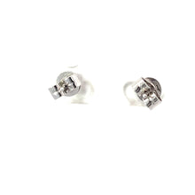 Load image into Gallery viewer, 18K Solid White Gold Design Diamond Stud Earrings D0.18 CT
