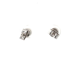 將圖片載入圖庫檢視器 18K Solid White Gold Diamond Stud Earrings D0.36 CT
