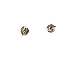 將圖片載入圖庫檢視器 Platinum Diamond Stud Earrings D0.13 CT
