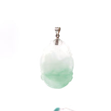 Load image into Gallery viewer, 14K Solid White Gold Jade Rabbit Pendant 7.4 Grams
