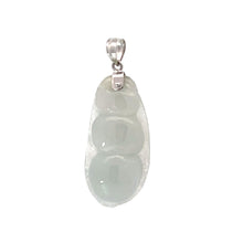 Load image into Gallery viewer, 14K Solid White Gold Jade Pea Pendant 4.0 Grams
