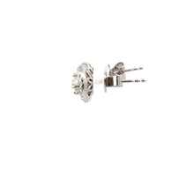 Load image into Gallery viewer, 18K White Gold Diamond Jackets Stud Earrings
