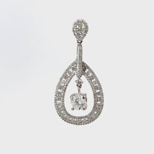 Load and play video in Gallery viewer, 18K White Gold Diamond Pendant CD0.70CT SD0.94CT
