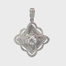Load and play video in Gallery viewer, 18K White Gold Diamond Pendant CD0.76CT SD2.41CT
