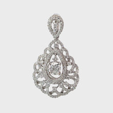 Load and play video in Gallery viewer, 18K White Gold Diamond Pendant CD1.07CT SD1.90CT
