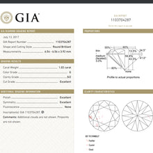Load image into Gallery viewer, Natural Loose Diamond Round Cut Brilliant GIA Certified H Color 1.34 CT SI1
