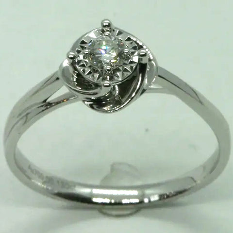 18K White Gold Diamond Women Ring